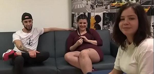  Experienced María and Fede teaches young schoolgirl Alba what sex is really like